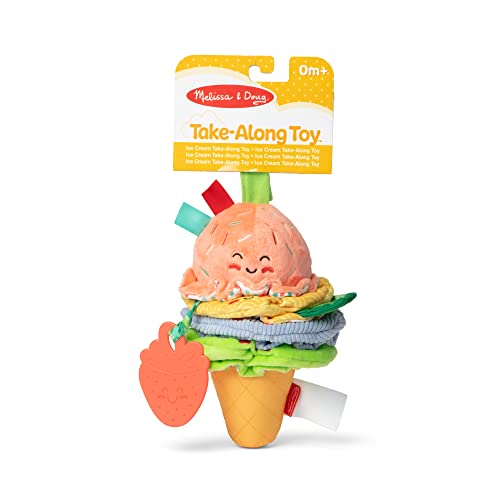 Melissa & Doug Ansteckbares Eiscreme-Baby-Spielzeug für unterwegs mit tönen und Vibration, Aktivitätsspielzeug für die frühe entwicklung, Für Babys 0-12 Monate, Babyspielzeug für mädchen & Jungen von Melissa & Doug