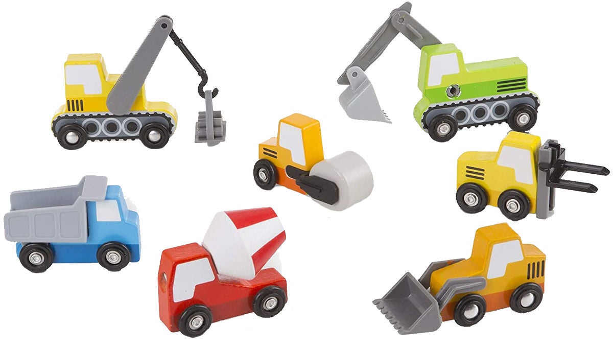 Melissa & Doug Baufahrzeuge aus Holz 7er-Pack Melissa & Doug Baufahrzeuge aus Holz 7er-Pack von Melissa & Doug