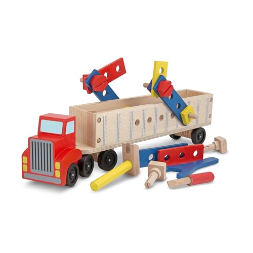 Melissa & Doug Big Rig Truck Wooden Building Set (22 pcs) von Melissa & Doug