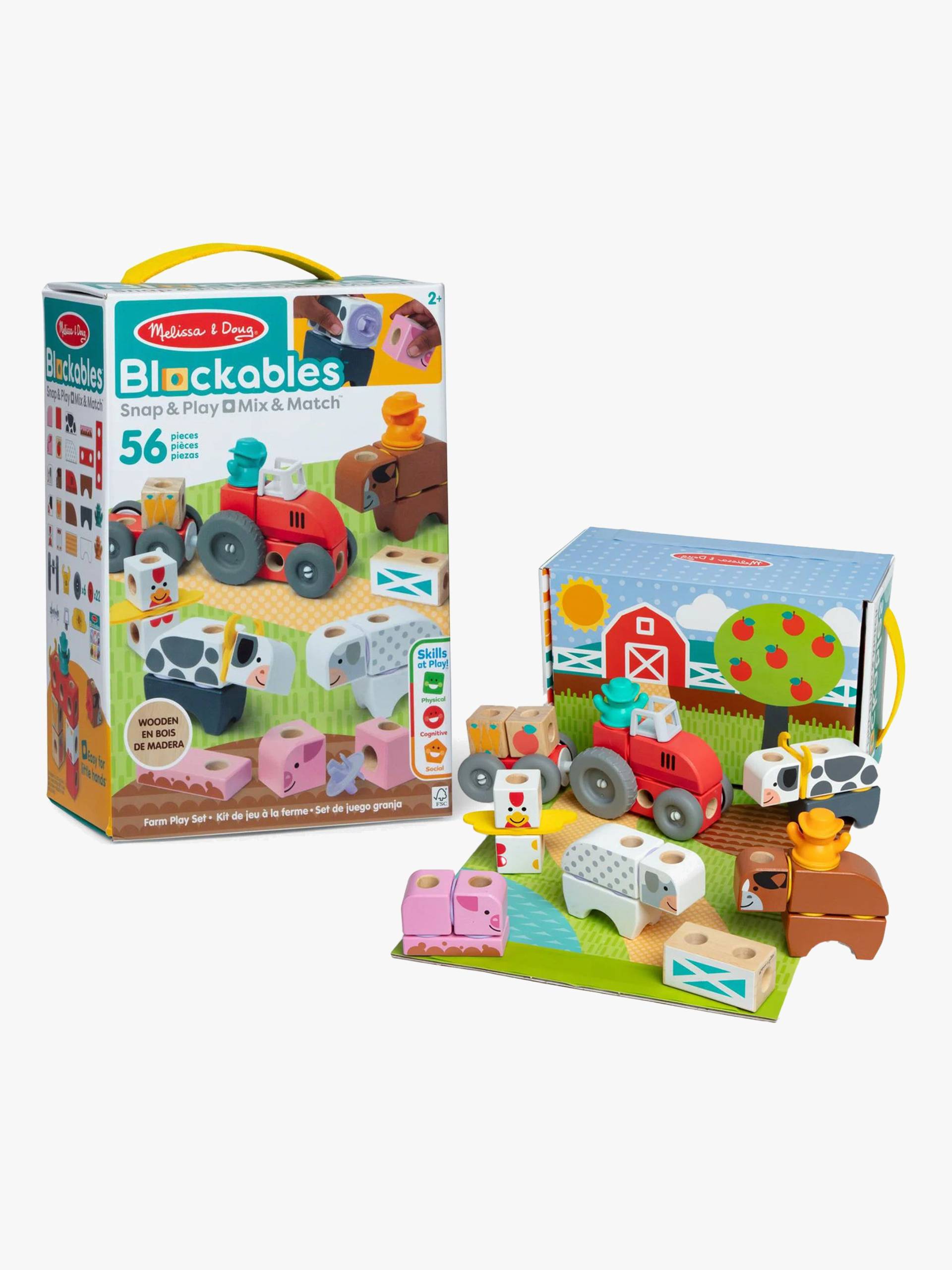 Melissa &  Doug Blockables Bausatz Bauernhof 56 Teile von Melissa & Doug