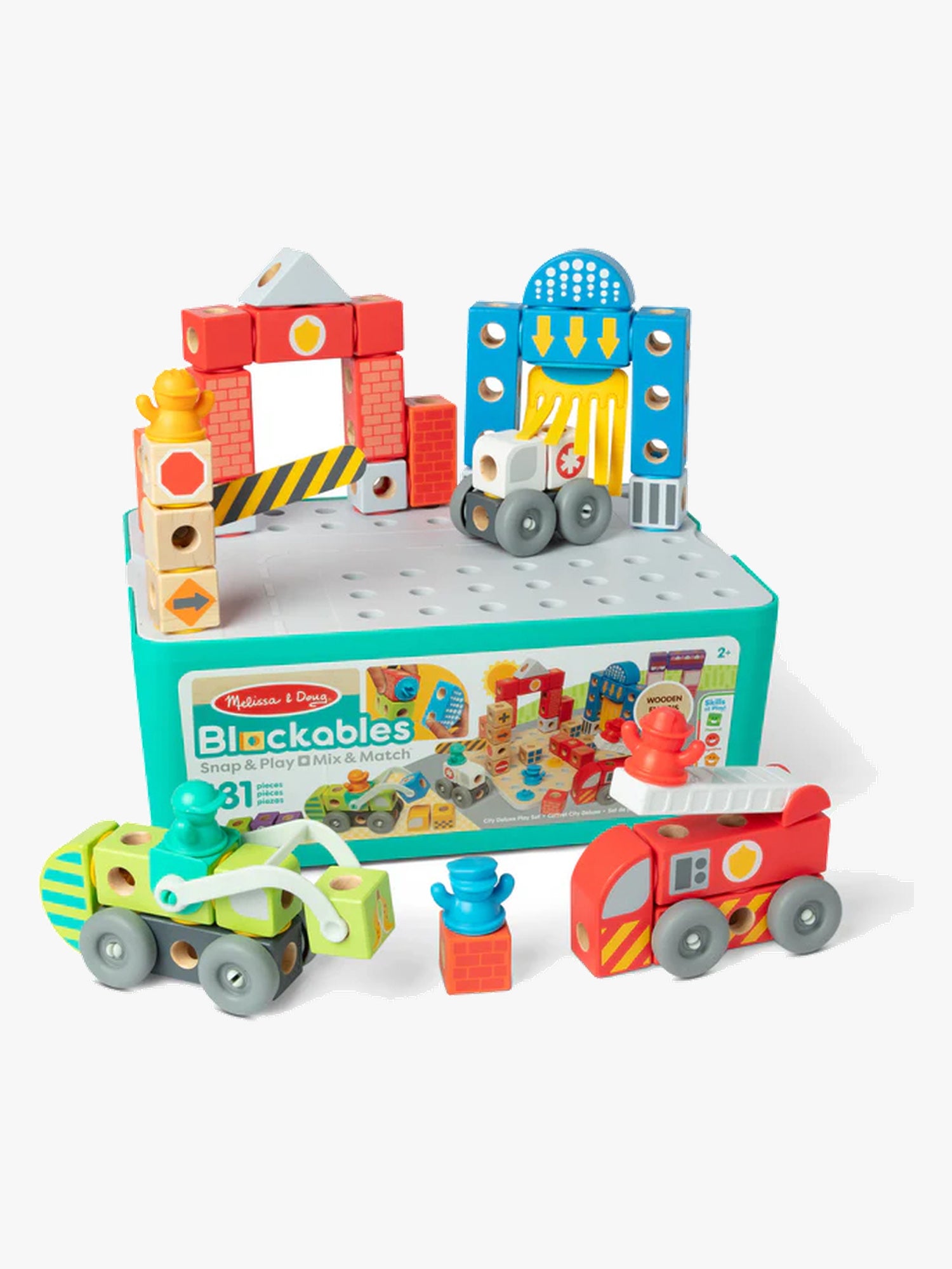 Melissa & Doug Blockables Bausatz Fahrzeug City 131 Teile Melissa & Doug Blockables Bausatz Fahrzeug City 131 Teile von Melissa & Doug