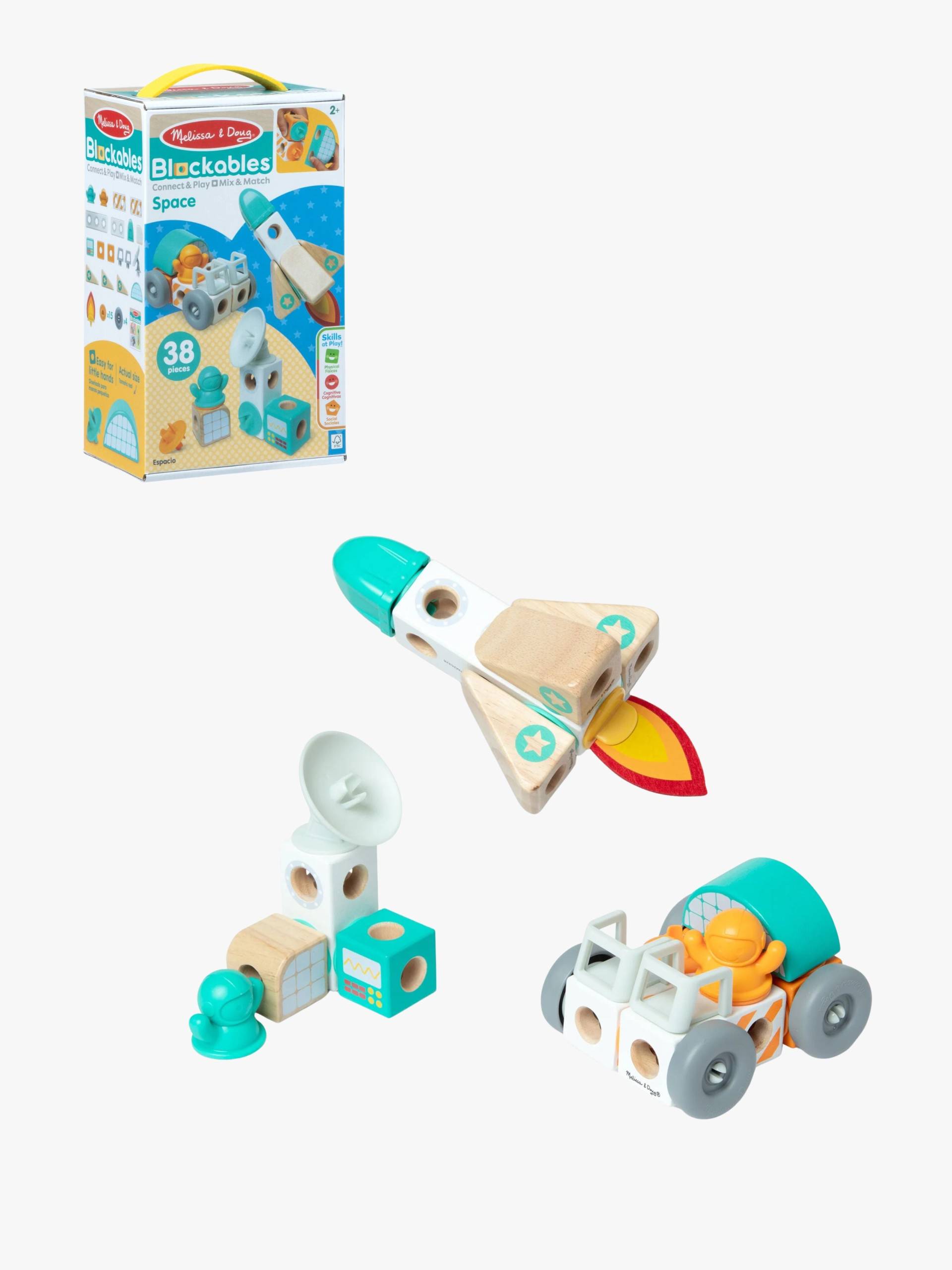 Melissa &  Doug Blockables Bauset Weltraum 38 Teile von Melissa & Doug