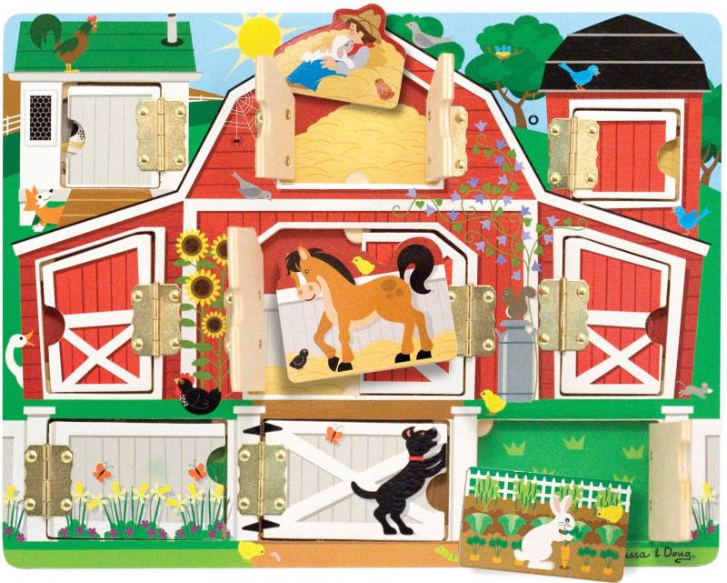 Melissa &  Doug Brett mit Verschlüssen Bauernhof von Melissa & Doug