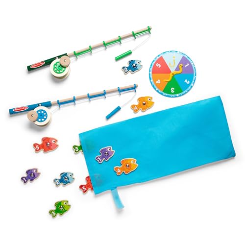 Melissa & Doug Catch & Count Fishing Game | Games | Wooden Toy | 3+ | Gift for Boy or Girl von Melissa & Doug