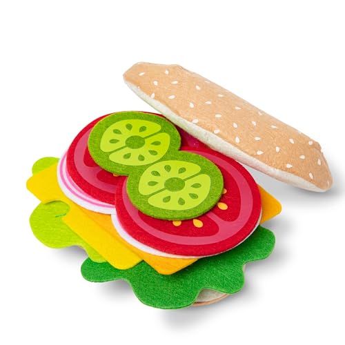 Melissa & Doug Felt Food Sandwichset | Rollenspielzeug | Essensspiel | Sensorisch Spielzeug | 3+ | Geschenk für Jungen oder Mädchen von Melissa & Doug