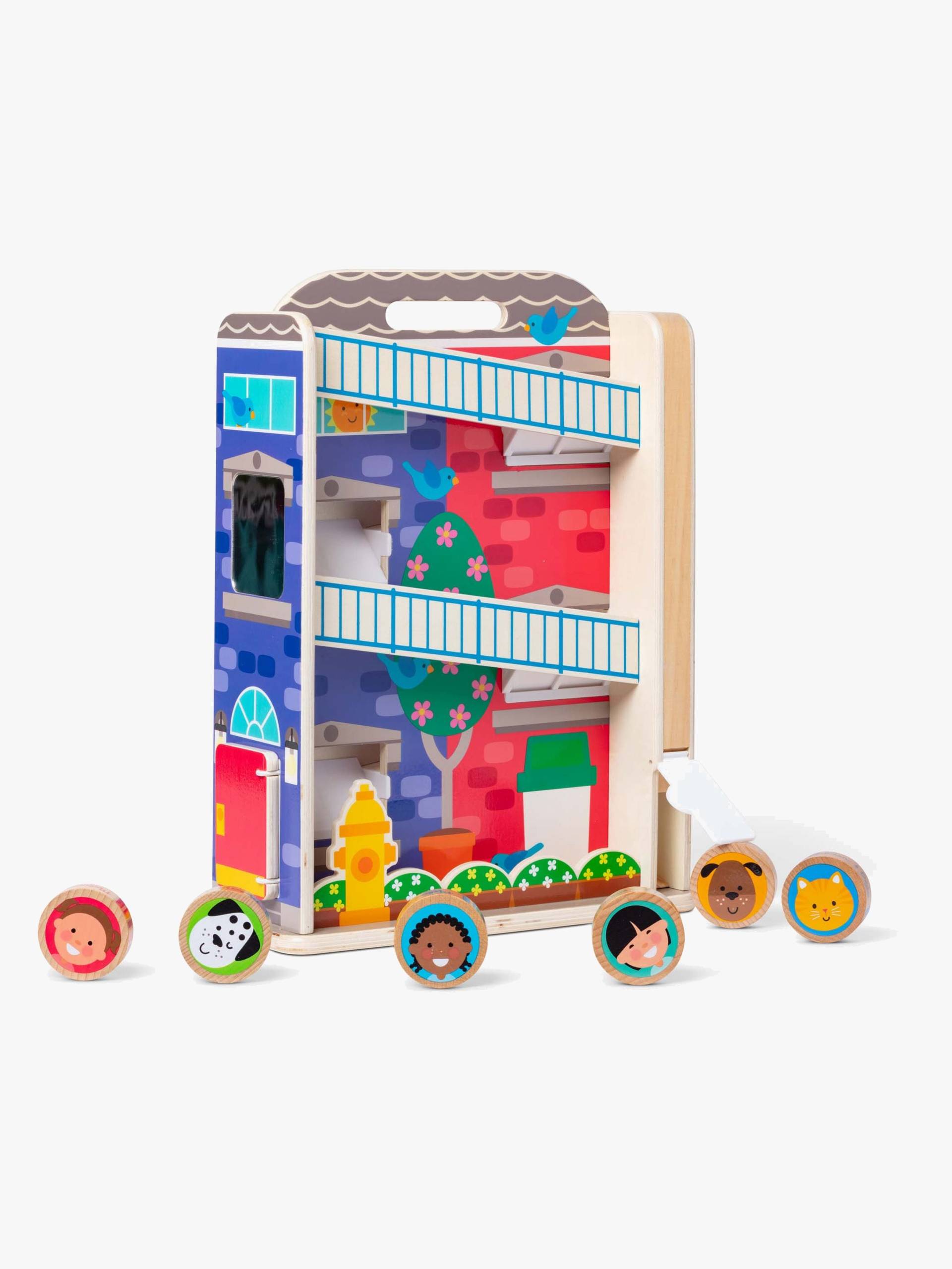 Melissa &  Doug GO TOTs Stadthaus mit 6 Charakteren von Melissa & Doug