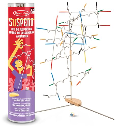 Melissa & Doug Suspend Geschicklichkeitsspiel - mit ruhiger Hand die Metallstäbe ausbalancieren, ohne dass etwas herunterfällt, 31 Teile, für Kinder ab 8 Jahren und die ganze Familie von Melissa & Doug
