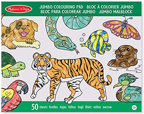 Melissa & Doug Jumbo Colouring Pad - Animals | Activity Pad | Coloring Pads | 3+ | Gift for Boy or Girl von Melissa & Doug