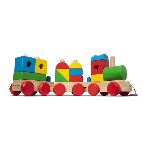 Melissa & Doug | Jumbo Stapelzug Classic | BAU & Fahrzeuge | Holzspielzeug | 2+ | Geschenk für Junge oder Mädchen Melissa & Doug | Jumbo Stapelzug Classic | BAU & Fahrzeuge | Holzspielzeug | 2+ | Geschenk für Junge oder Mädchen von Melissa & Doug