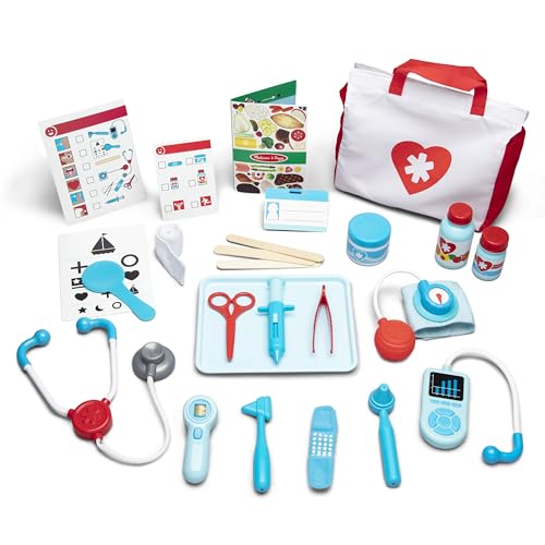 Melissa & Doug Kinder Arzt Set Lernspielzeug für Mädchen & Jungen ab 3 J. | Arzt-Set für 3-jährige Mädchen Geschenke | Doktor Spielset Rollenspiel Spielzeug Alter 3 4 5 6 von Melissa & Doug