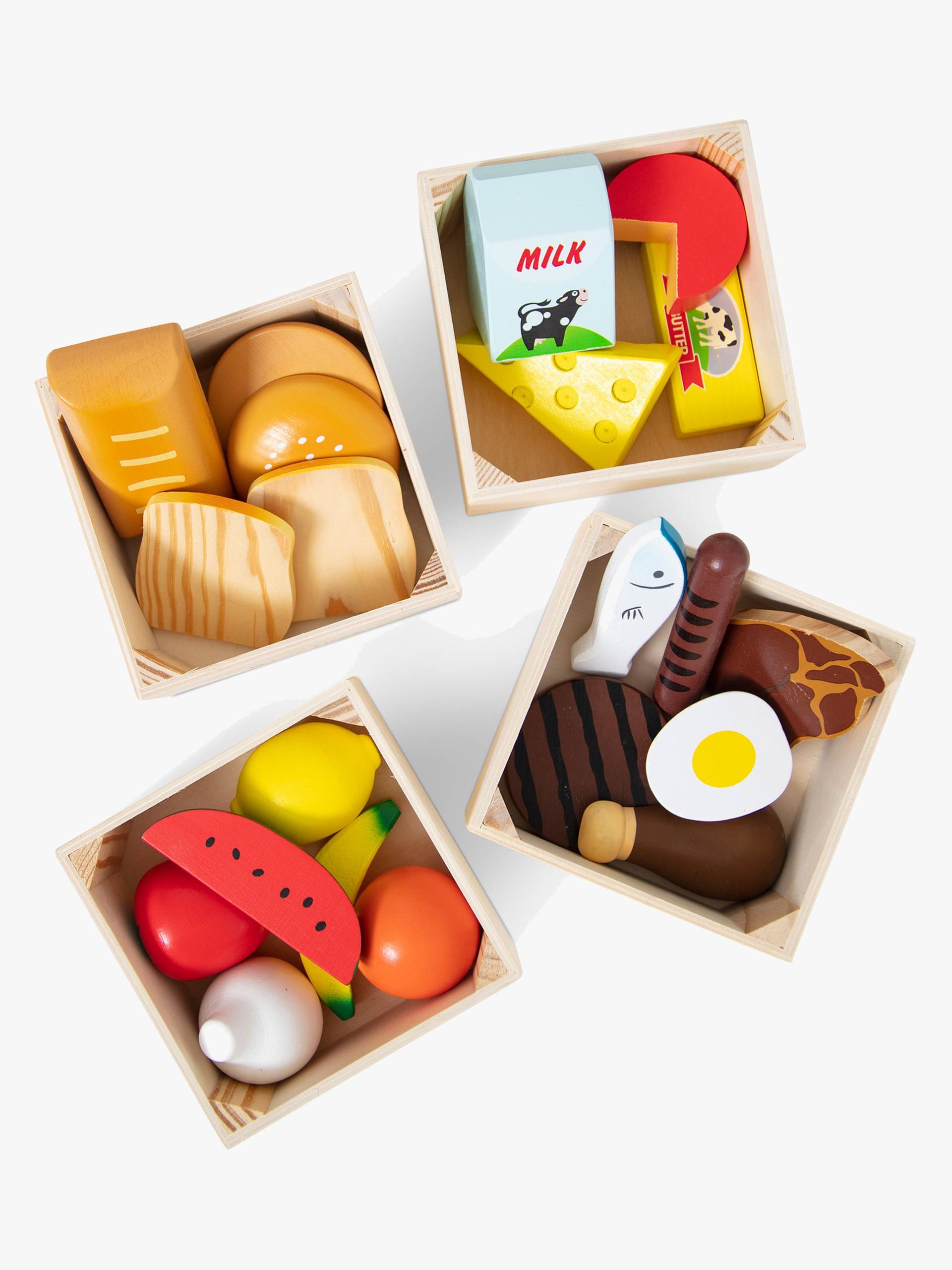 Melissa &  Doug Küchenspielzeug Lebensmittelgruppen Mit 4 Boxen von Melissa & Doug
