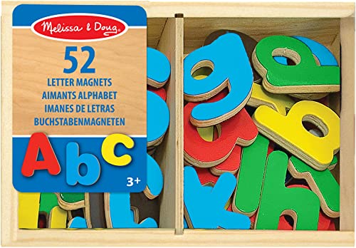 Melissa & Doug Magnetic Wooden Letters | Developmental Toy | Cognitive Skills| 3+ | Gift for Boy or Girl von Melissa & Doug