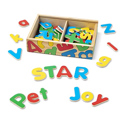 Melissa & Doug Magnetic Wooden Letters | Developmental Toy | Cognitive Skills| 3+ | Gift for Boy or Girl von Melissa & Doug