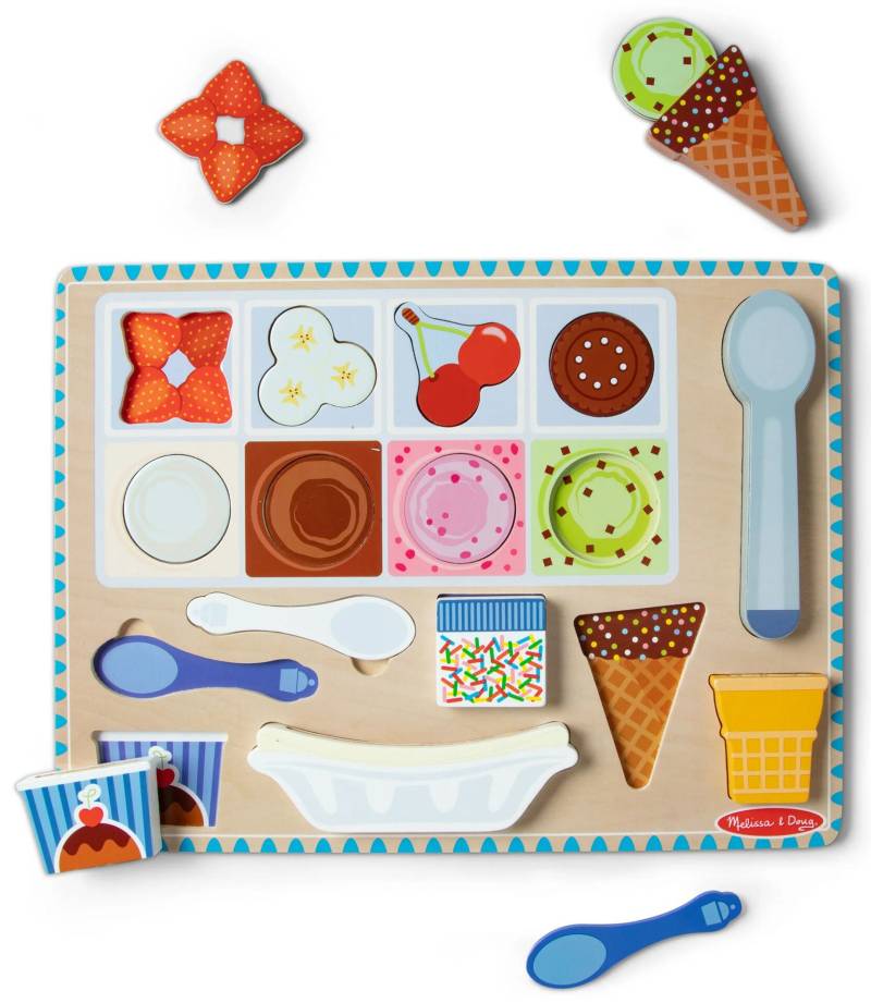 Melissa &  Doug Magnetisches Puzzle &  Spielset Eis, 16 Teile von Melissa & Doug