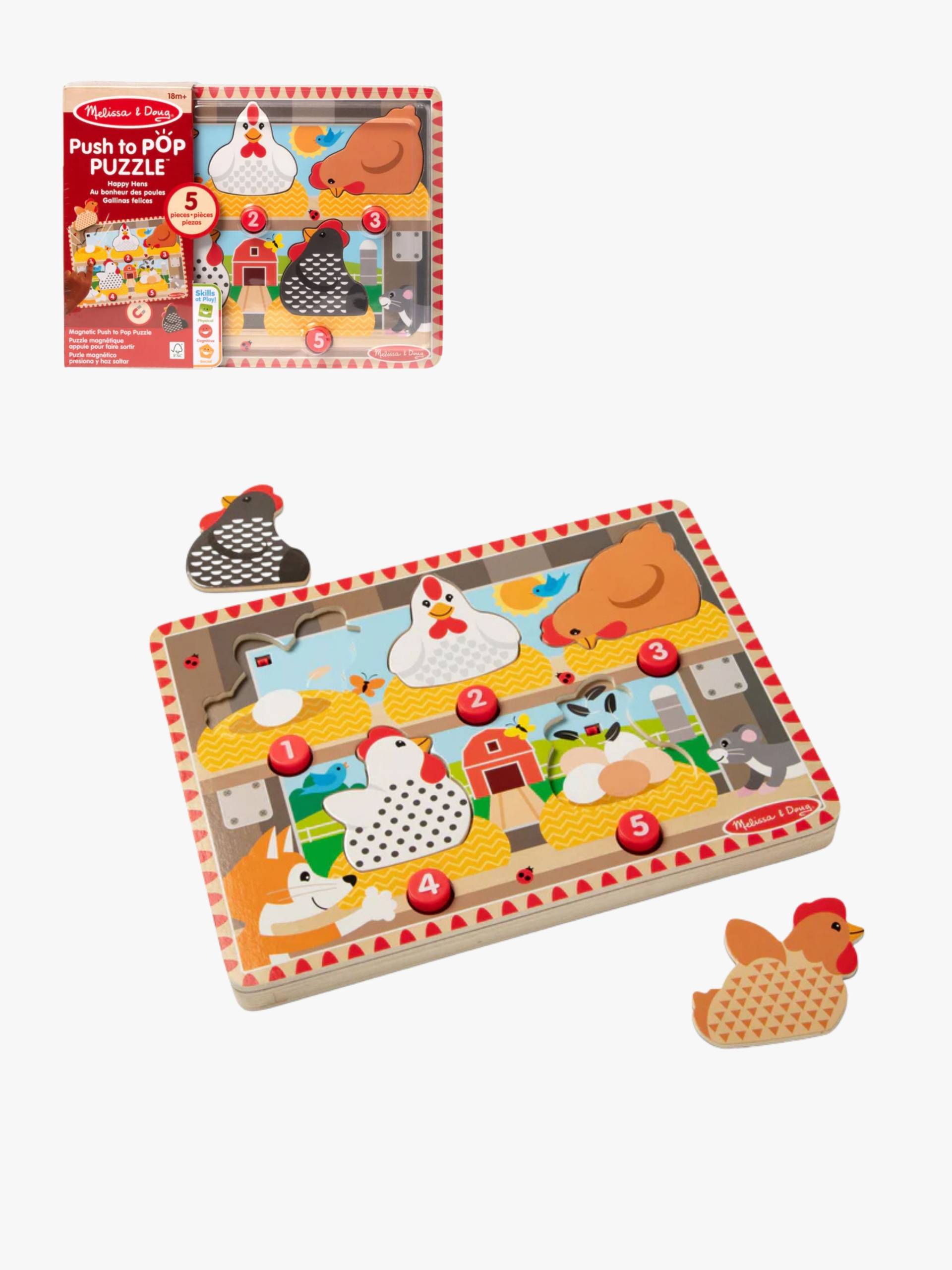 Melissa &  Doug Magnetpuzzle aus Holz Hühner von Melissa & Doug