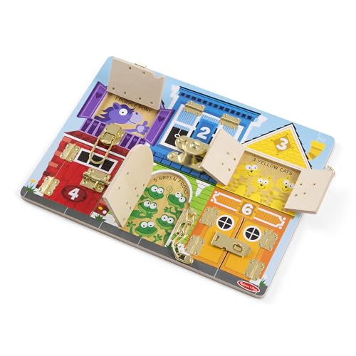 Melissa & Doug Motoriktafel Schlösser und Riegel - aus Holz mit Metallelementen, zur Förderung der Feinmotorik und des logischen Denkens, für Kinder ab 3 Jahren Melissa & Doug Motoriktafel Schlösser und Riegel - aus Holz mit Metallelementen, zur Förderung der Feinmotorik und des logischen Denkens, für Kinder ab 3 Jahren von Melissa & Doug