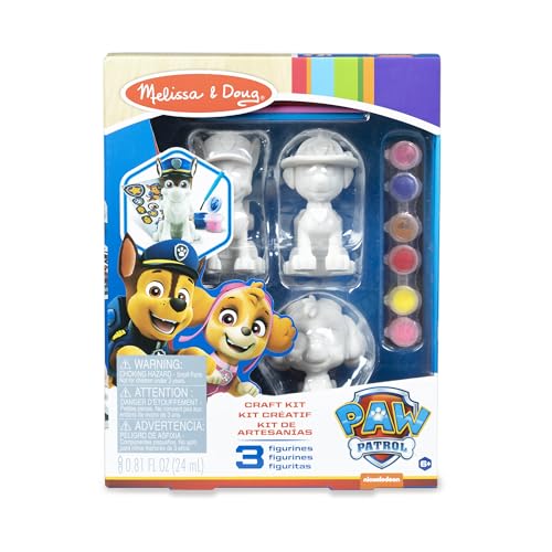 Melissa & Doug | PAW Patrol |Bastelset - Drei Dekoriere Ihre eigenen Welpenfiguren von Melissa & Doug