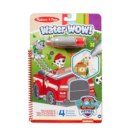 Melissa & Doug | PAW Patrol | Water Wow! |Marshall Aktivitätenblock zum Ausmalen mit Wasser für Reisen von Melissa & Doug