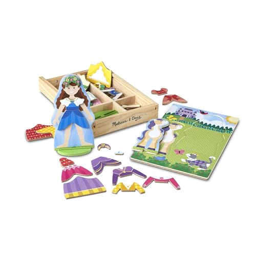 Melissa & Doug Princess Magnetic Dress-Up Play Set , Pretend Play Toy , Cognitive Skills , 3+ , Gift for Boy or Girl von Melissa & Doug