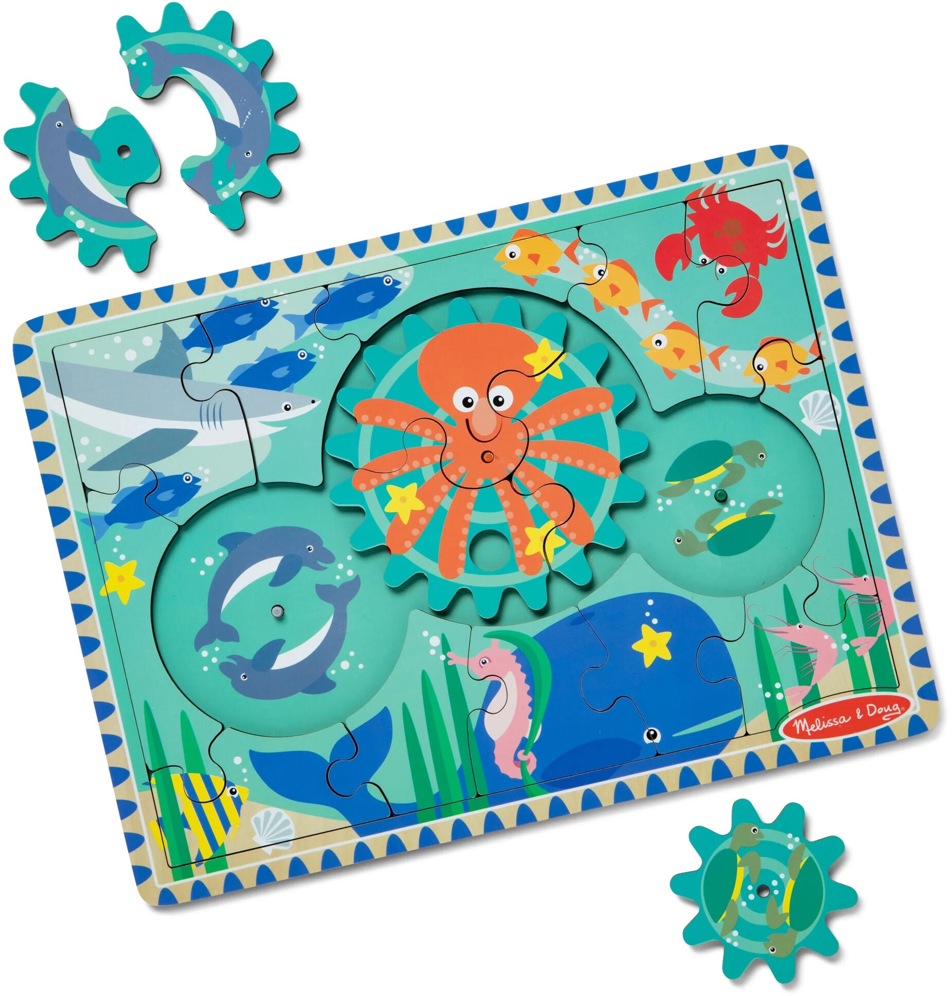Melissa & Doug Puzzle mit Zahnrädern Ozean 18 Teile Melissa & Doug Puzzle mit Zahnrädern Ozean 18 Teile von Melissa & Doug