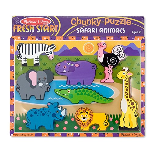 Melissa & Doug SAFARI CHUNKY PUZZLE (Set of 3) von Melissa & Doug