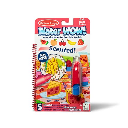 Melissa & Doug Scented Water Wow Wiederverwendbares wasseraktiviertes Aktivitätenblock-Reisespielzeug – Früchte Melissa & Doug Scented Water Wow Wiederverwendbares wasseraktiviertes Aktivitätenblock-Reisespielzeug – Früchte von Melissa & Doug