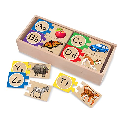 Melissa & Doug Puzzlekarten aus Holz - englisches Alphabet von Melissa & Doug