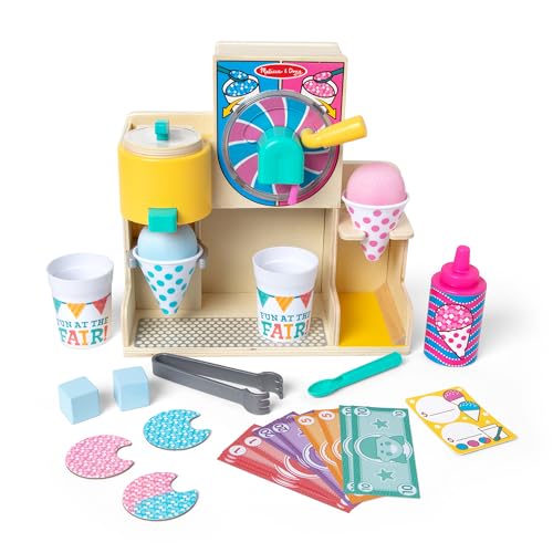 Melissa & Doug Spaß auf der Messe! Holz-Schneekegel und Slushie-Spielfutter-Set – FSC-zertifiziert von Melissa & Doug