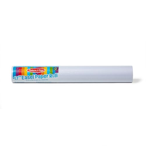 Melissa & Doug Staffeleipapierrolle (45 cm x 22 m) | Kunsthandwerk | Kunstbedarf | 3+ | Geschenk für Jungen oder Mädchen, 1.0000, weiß von Melissa & Doug