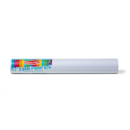 Melissa & Doug Staffeleipapierrolle (45 cm x 22 m) | Kunsthandwerk | Kunstbedarf | 3+ | Geschenk für Jungen oder Mädchen, 1.0000, weiß von Melissa & Doug