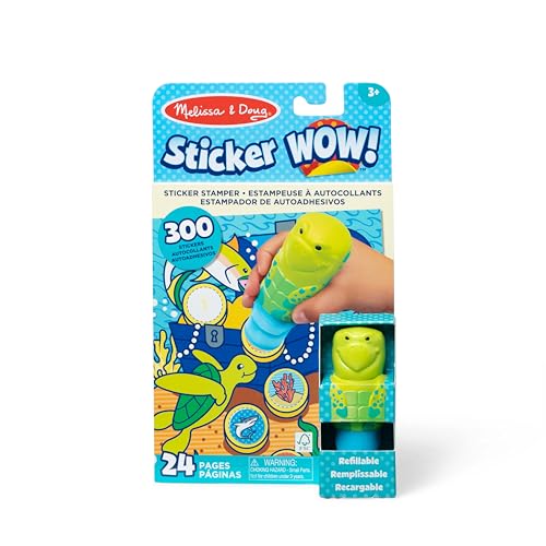 Melissa & Doug Sticker WOW 24-seitiger Aktivitätenblock und Aufkleberstempel, 300 Aufkleber, Aktivität- Bastelspielzeug Sammlerfigur – Meeresschildkröte Melissa & Doug Sticker WOW 24-seitiger Aktivitätenblock und Aufkleberstempel, 300 Aufkleber, Aktivität- Bastelspielzeug Sammlerfigur – Meeresschildkröte von Melissa & Doug