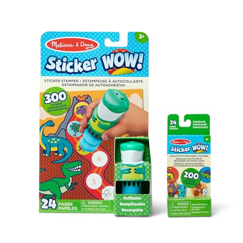 Melissa & Doug Sticker Wow! Dinosaurier-Paket: 24-seitiger Aktivitätenblock, Aufkleberstempel, 500 Aufkleber, Kunst- und Bastelspielzeug Sammelfigur Melissa & Doug Sticker Wow! Dinosaurier-Paket: 24-seitiger Aktivitätenblock, Aufkleberstempel, 500 Aufkleber, Kunst- und Bastelspielzeug Sammelfigur von Melissa & Doug