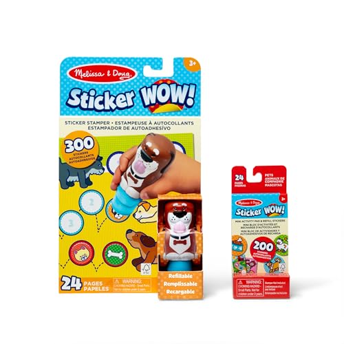 Melissa & Doug Sticker Wow! Hunde-Paket: 24-seitiger Aktivitätenblock, Aufkleberstempel, 500 Aufkleber, Kunst- und Bastelspielzeug Sammelfigur Melissa & Doug Sticker Wow! Hunde-Paket: 24-seitiger Aktivitätenblock, Aufkleberstempel, 500 Aufkleber, Kunst- und Bastelspielzeug Sammelfigur von Melissa & Doug