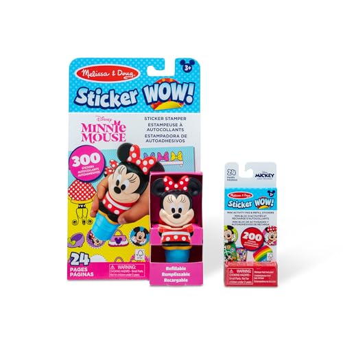 Melissa & Doug Sticker Wow! Minnie Bundle (Stempel mit Buch + Disney Nachfüllpackung) von Melissa & Doug