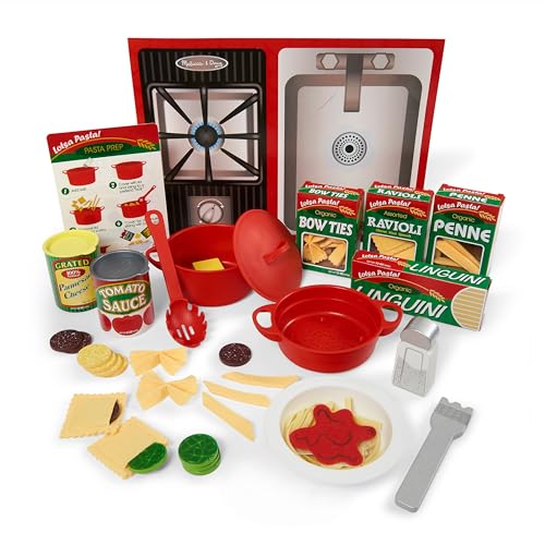 Melissa & Doug Teile Pasta Kochset, Spiellebensmittel, Küchenspielzeug, Rollenspielzeug, Holzspielzeug, Spielset für Jungs oder Mädchen Melissa & Doug Teile Pasta Kochset, Spiellebensmittel, Küchenspielzeug, Rollenspielzeug, Holzspielzeug, Spielset für Jungs oder Mädchen von Melissa & Doug