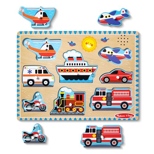 Melissa & Doug UPC Vehicles Sound Puzzle Wooden Peg Puzzle With Sound Effects, 8 Pieces Melissa & Doug UPC Vehicles Sound Puzzle Wooden Peg Puzzle With Sound Effects, 8 Pieces von Melissa & Doug