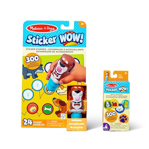 Melissa & Doug WOW Hunde-Sticker-Stempel-Set mit 600 Stickern, Aufkleberstempel & Aktivitätenblock Melissa & Doug WOW Hunde-Sticker-Stempel-Set mit 600 Stickern, Aufkleberstempel & Aktivitätenblock von Melissa & Doug
