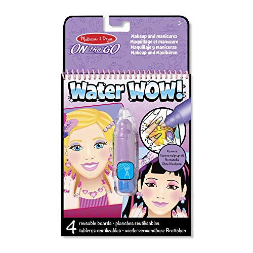 Melissa & Doug Water Wow! – Make-up und Maniküren | Aktivitätsbrett | Reisen | 3+ | Geschenk für Jungen oder Mädchen von Melissa & Doug