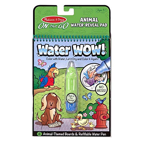 Melissa & Doug Water Wow. Wassermalbuch Tiere mit Spiralbindung und Wasserstift für Kinder ab 3 Jahren, 4 Motivseiten, auffüllbar und wiederwertbar nach dem Trocknen, ideal für unterwegs Melissa & Doug Water Wow. Wassermalbuch Tiere mit Spiralbindung und Wasserstift für Kinder ab 3 Jahren, 4 Motivseiten, auffüllbar und wiederwertbar nach dem Trocknen, ideal für unterwegs von Melissa & Doug