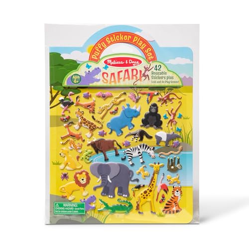Melissa & Doug Wiederverwendbare Gummisticker - Safari von Melissa & Doug