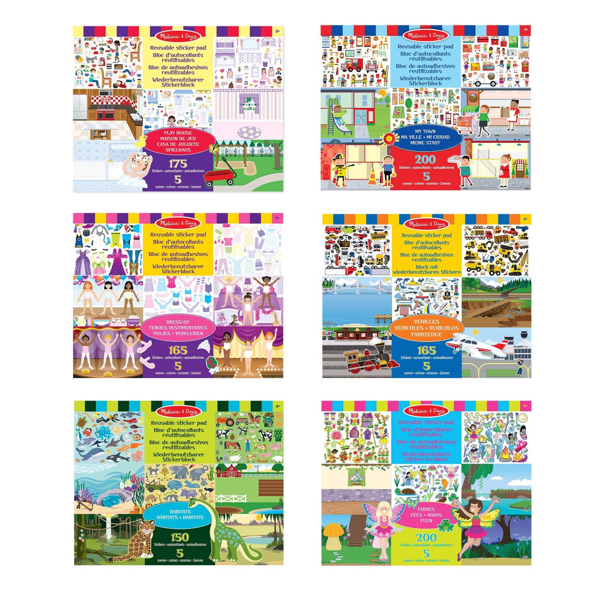 Melissa & Doug Stickersets Wiederverwendbar, 6er-Pack Melissa & Doug Stickersets Wiederverwendbar, 6er-Pack von Melissa & Doug