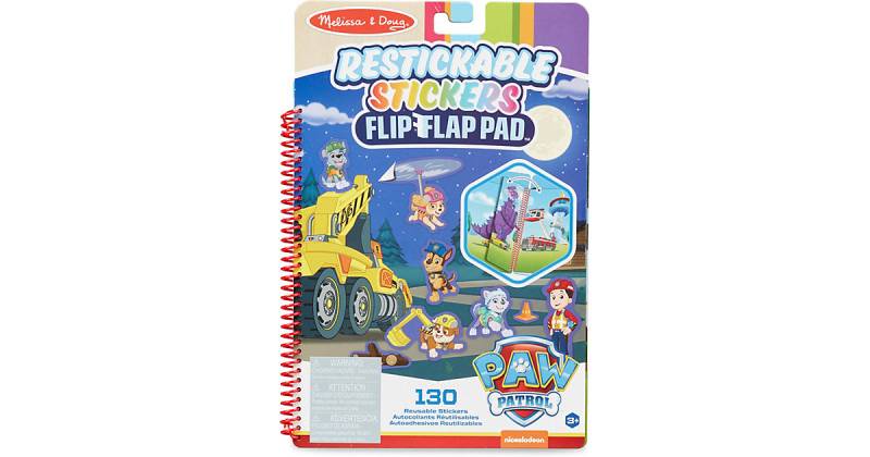 PAW Patrol Block mit Klappen und wiederaufklebbaren Stickern – Ultimative Rettung von Melissa & Doug