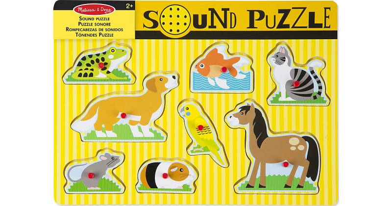 Soundpuzzle aus Holz - Haustiere von Melissa & Doug