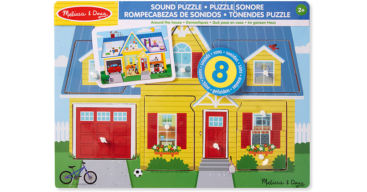 Soundpuzzle aus Holz - Rund ums Haus, 8 Teile Soundpuzzle aus Holz - Rund ums Haus, 8 Teile von Melissa & Doug