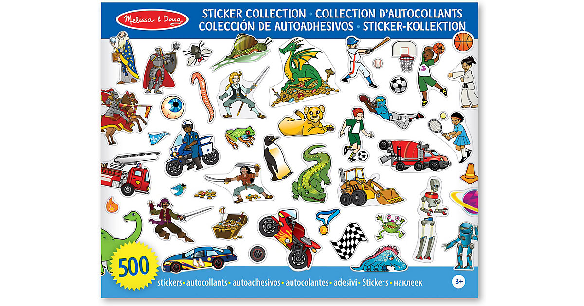 Stickersammlung - Dinosaurier, Fahrzeuge, Weltraum und mehr von Melissa & Doug