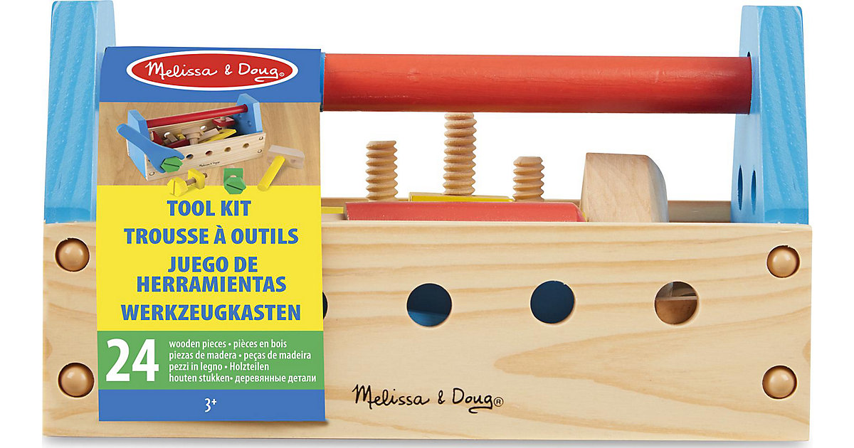 Tragbarer Werkzeugkasten aus Holz von Melissa & Doug