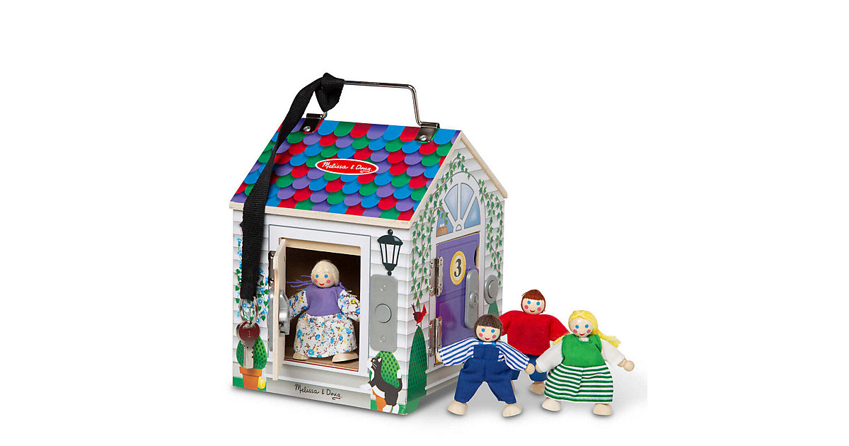 Türklingelhaus Puppenhaus aus Holz mit Türklingelgeräuschen mehrfarbig Türklingelhaus Puppenhaus aus Holz mit Türklingelgeräuschen mehrfarbig von Melissa & Doug