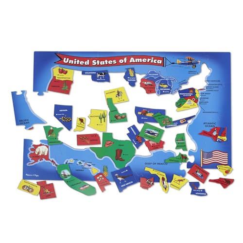 U.S.A. Map Floor (51 PC) von Melissa & Doug