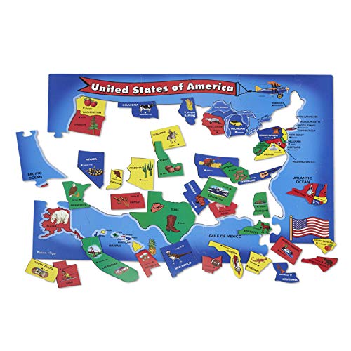 U.S.A. Map Floor (51 PC) von Melissa & Doug