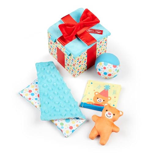 Melissa & Doug Überraschungs-Geschenkbox aus Holz Babyspielzeug | Frühes Lernen Spielzeug | Sensorisches babyspielzeug | 0+ | Geschenk für Baby-Jungen-Mädchen | FSC-zertifizierte Materialien von Melissa & Doug